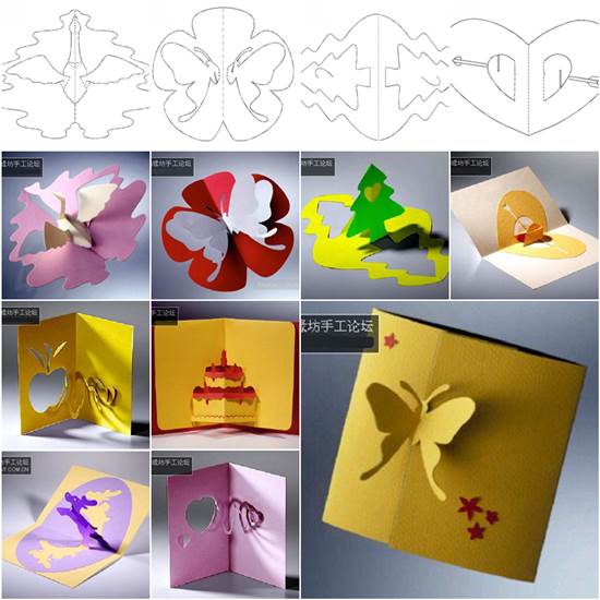 Wonderful DIY 3D Kirigami Cards with 18 templates