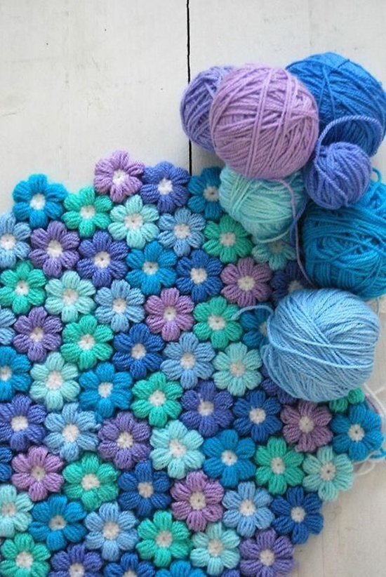 Super-Soft 6 Petal Flower Baby Blanket With Free Pattern