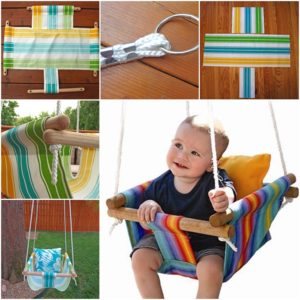 DIY Canvas Baby Swing