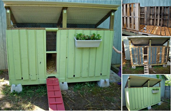 Wonderful DIY Recycled Chicken Coops