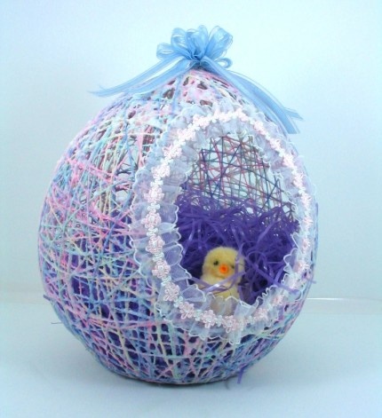 Yarn Balloon Easter Basket 40
