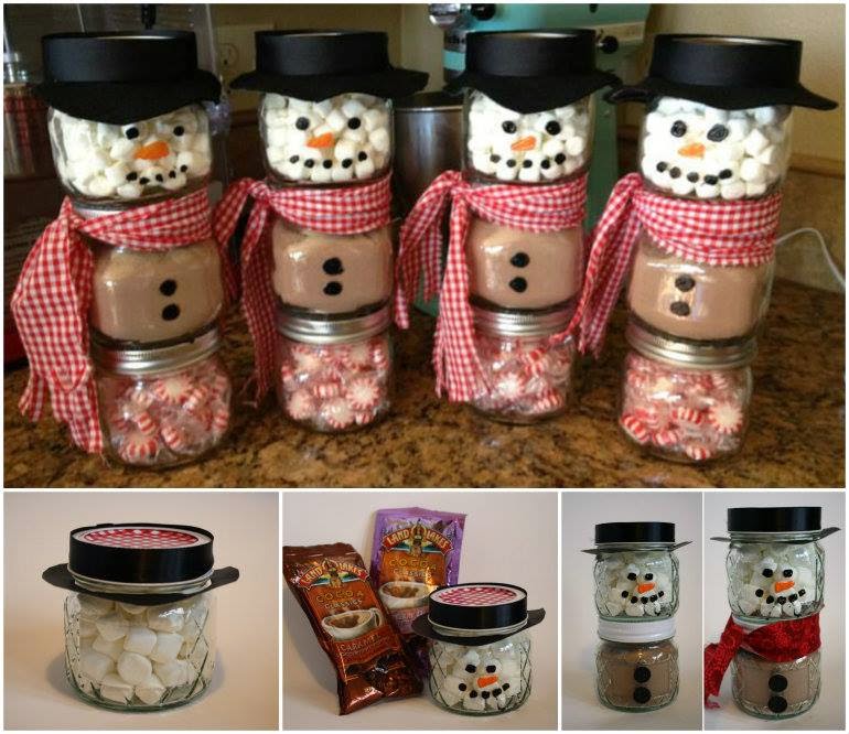 Wonderful DIY Hot Cocoa Snowman Gift for Christmas
