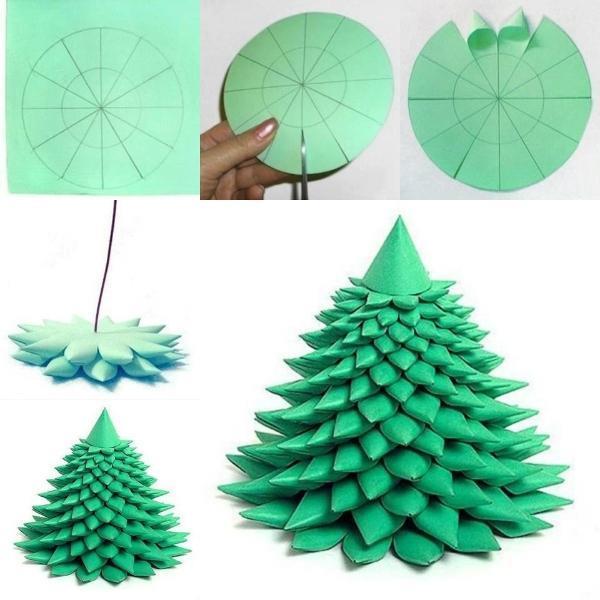 Wonderful DIY Unique Paper Christmas tree